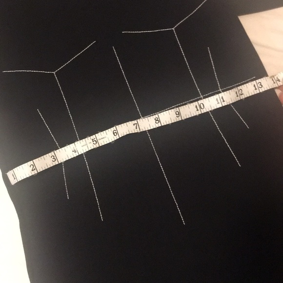 Zara White Topstitch Open Back Black Dress - Picture 9 of 9